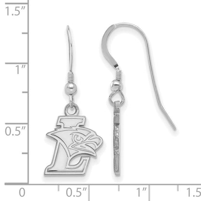 Sterlingsilber Rhodiniert Logoart Lehigh University Klein Hängend Draht Ohrringe