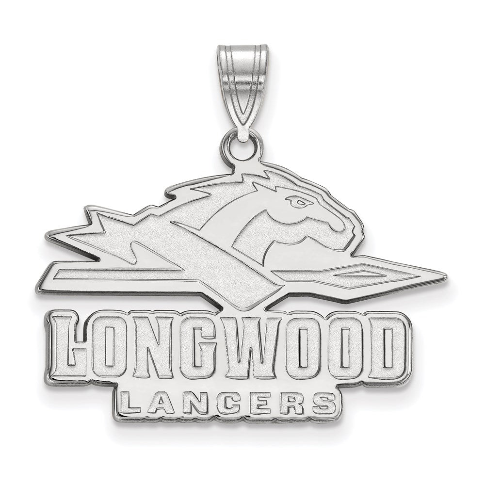 Sterlingsilber Rhodiniert Logoart Longwood University Lancers Groß Anhänger