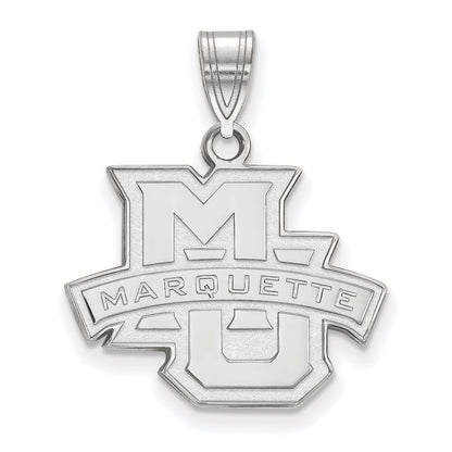 10K Weißgold Logoart Marquette University Mittel Anhänger