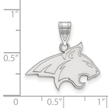 14K Weißgold Logoart Montana State University Bobcat Mittel Anhänger