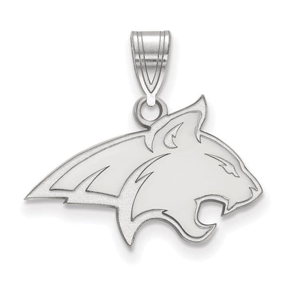 14K Weißgold Logoart Montana State University Bobcat Mittel Anhänger