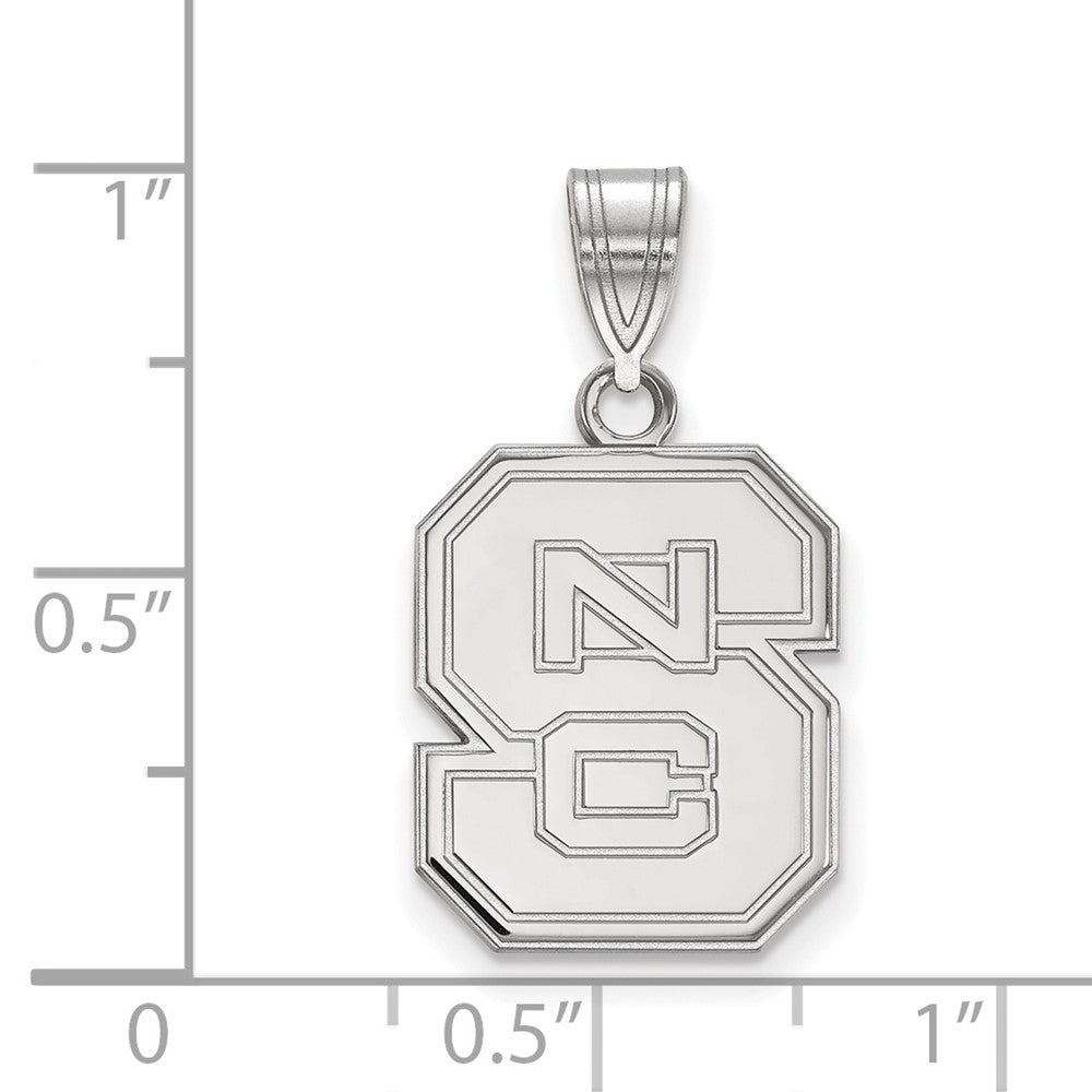 Sterlingsilber Rhodiniert Logoart North Carolina State University N C S Mittel Anhänger