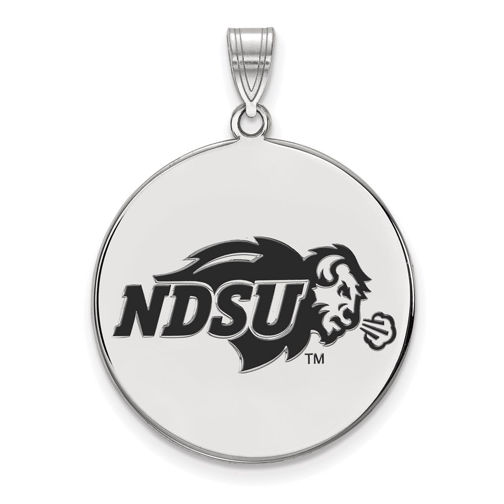 Sterlingsilber Rhodiniert Logoart North Dakota State University Extra Groß Emailliert Plättchen Anhänger