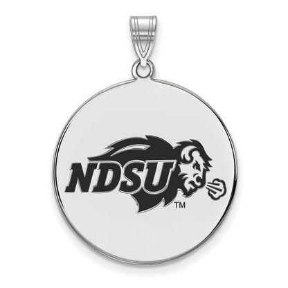 Sterlingsilber Rhodiniert Logoart North Dakota State University Extra Groß Emailliert Plättchen Anhänger