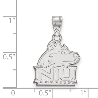 10K Weißgold Logoart Northern Illinois University N I U Huskies Mittel Anhänger