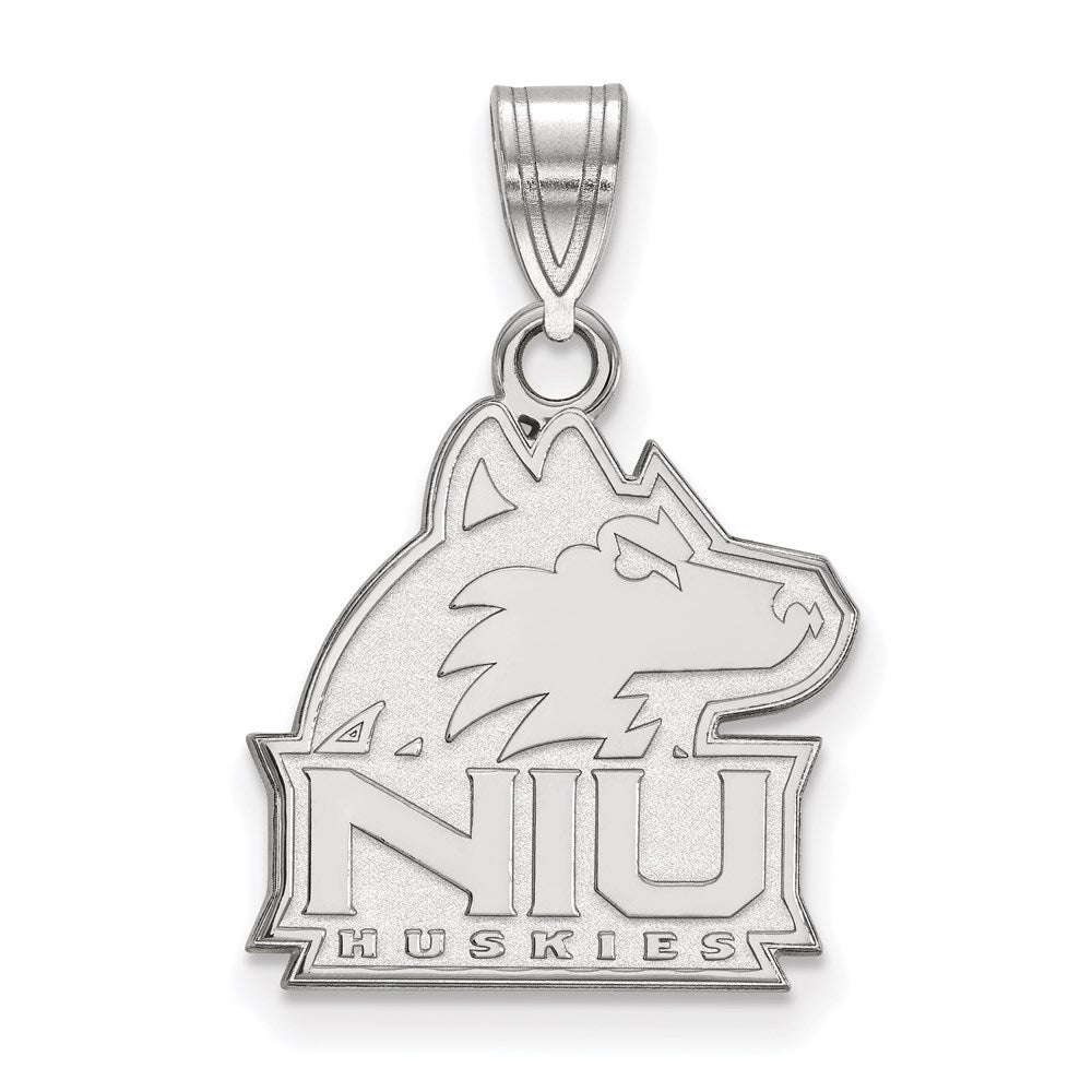10K Weißgold Logoart Northern Illinois University N I U Huskies Mittel Anhänger