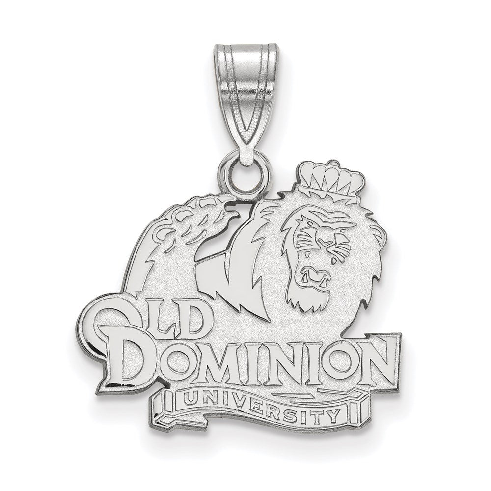 Sterlingsilber Rhodiniert Logoart Old Dominion University Mittel Anhänger
