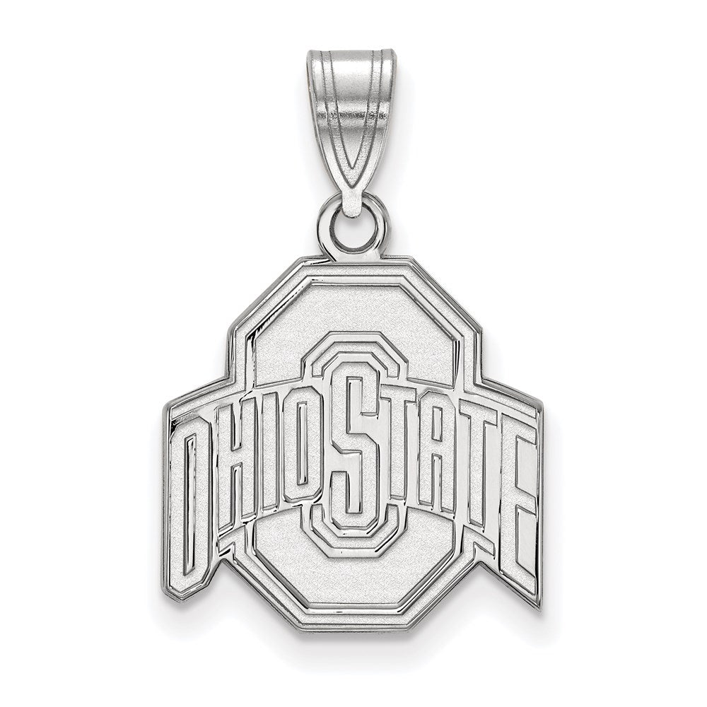 Sterlingsilber Rhodiniert Logoart The Ohio State University Mittel Anhänger