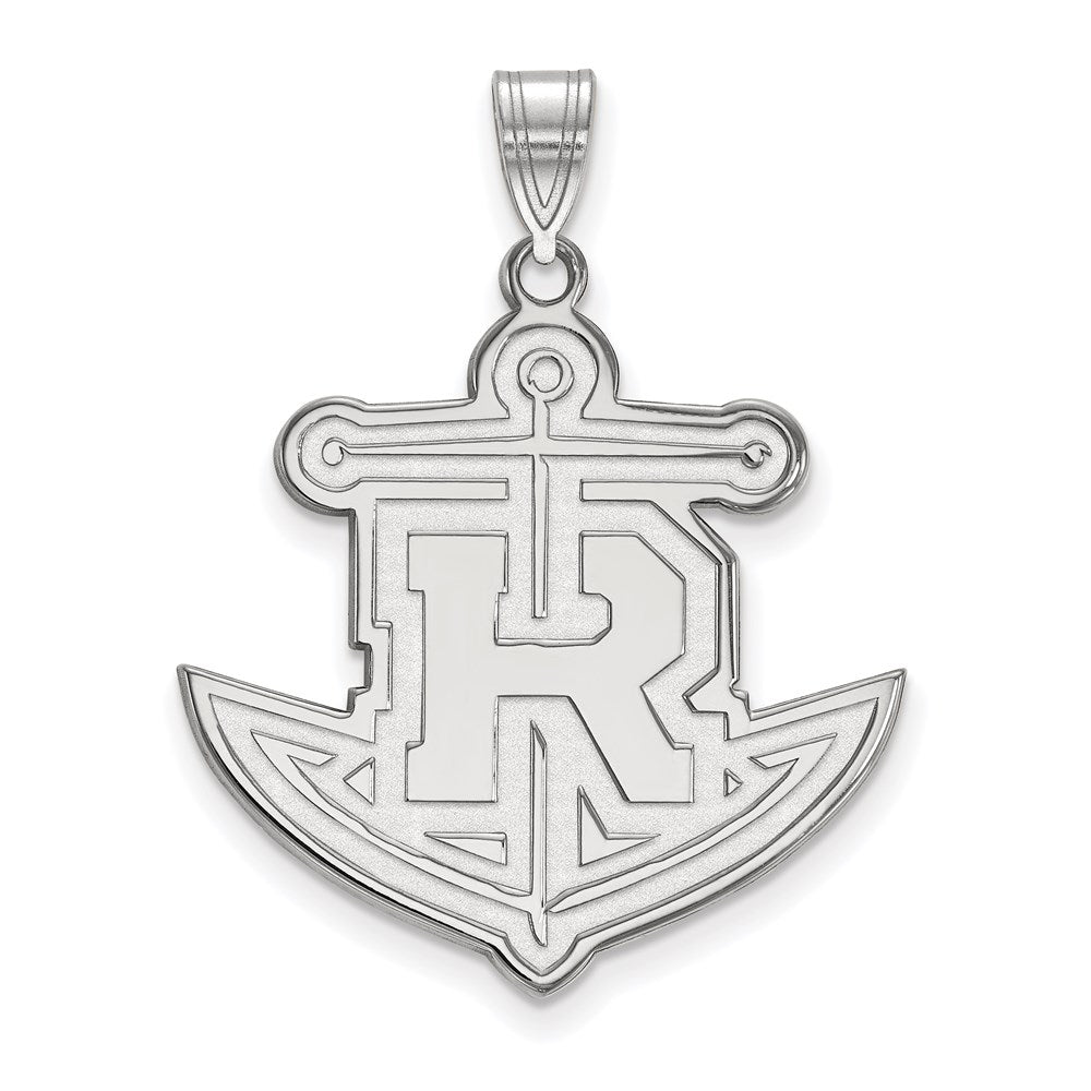 Sterlingsilber Rhodiniert Logoart Rollins College Anker Extra Groß Anhänger