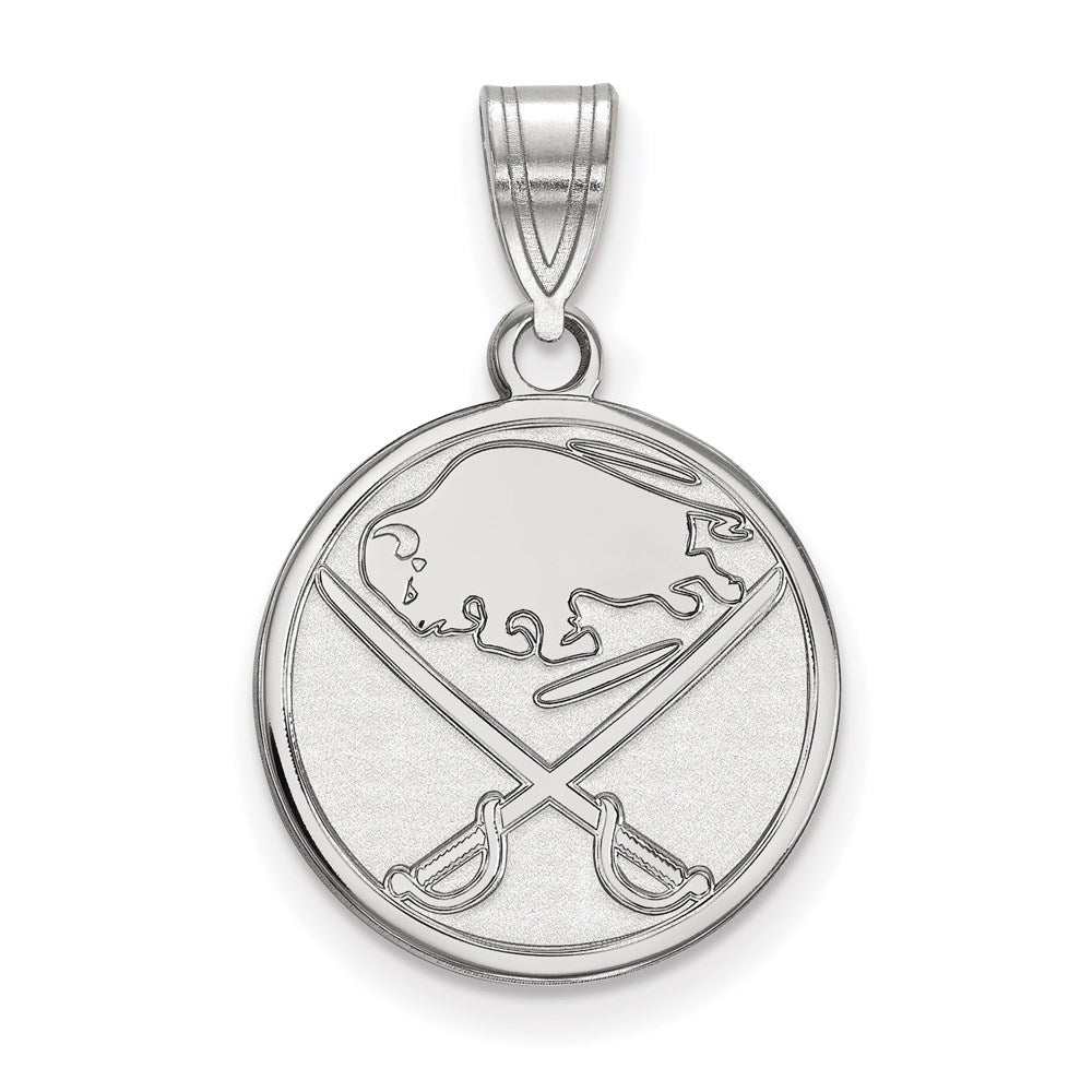 10K Weißgold Nhl Logoart Buffalo Sabres Mittel Anhänger