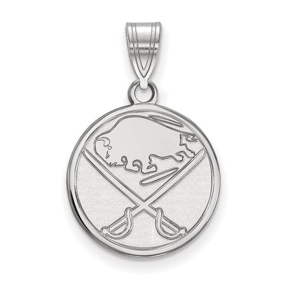 10K Weißgold Nhl Logoart Buffalo Sabres Mittel Anhänger