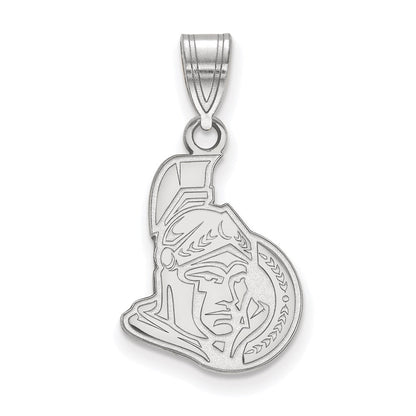 Sterlingsilber Rhodiniert Nhl Logoart Ottawa Senators Mittel Anhänger