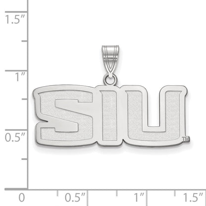 10K Weißgold Logoart Southern Illinois University S I U Mittel Anhänger