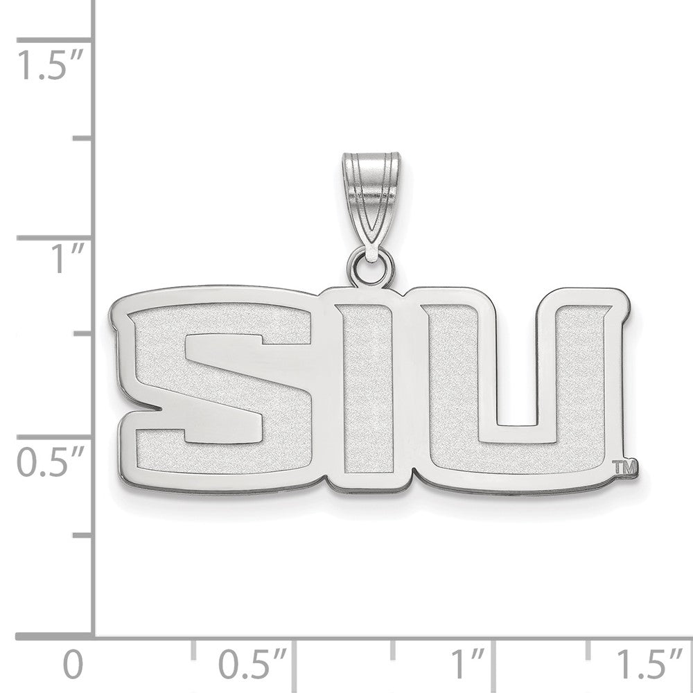 Sterlingsilber Rhodiniert Logoart Southern Illinois University S I U Mittel Anhänger