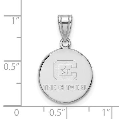 Sterlingsilber Rhodiniert Logoart The Citadel Mittel Anhänger