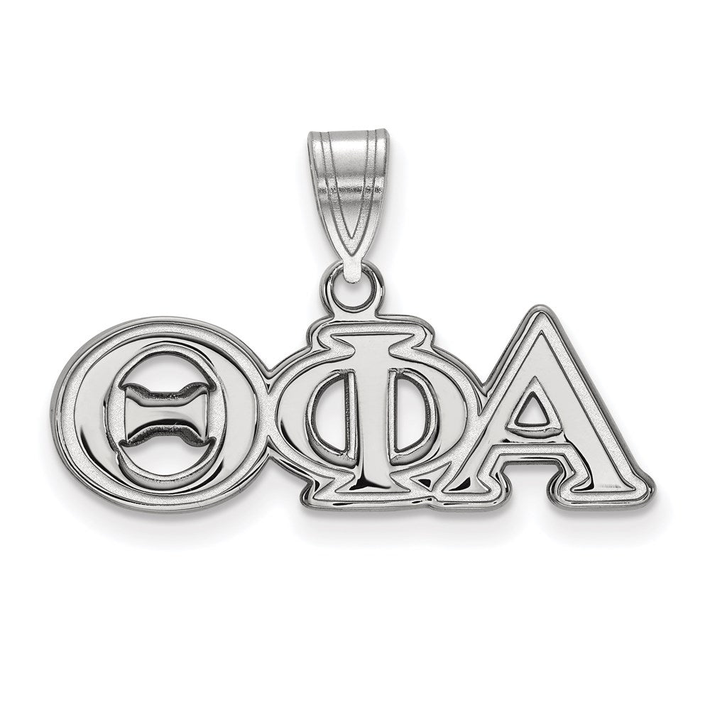 Sterlingsilber Rhodiniert Logoart Theta Phi Alpha Sorority Greek Buchstaben Mittel Anhänger