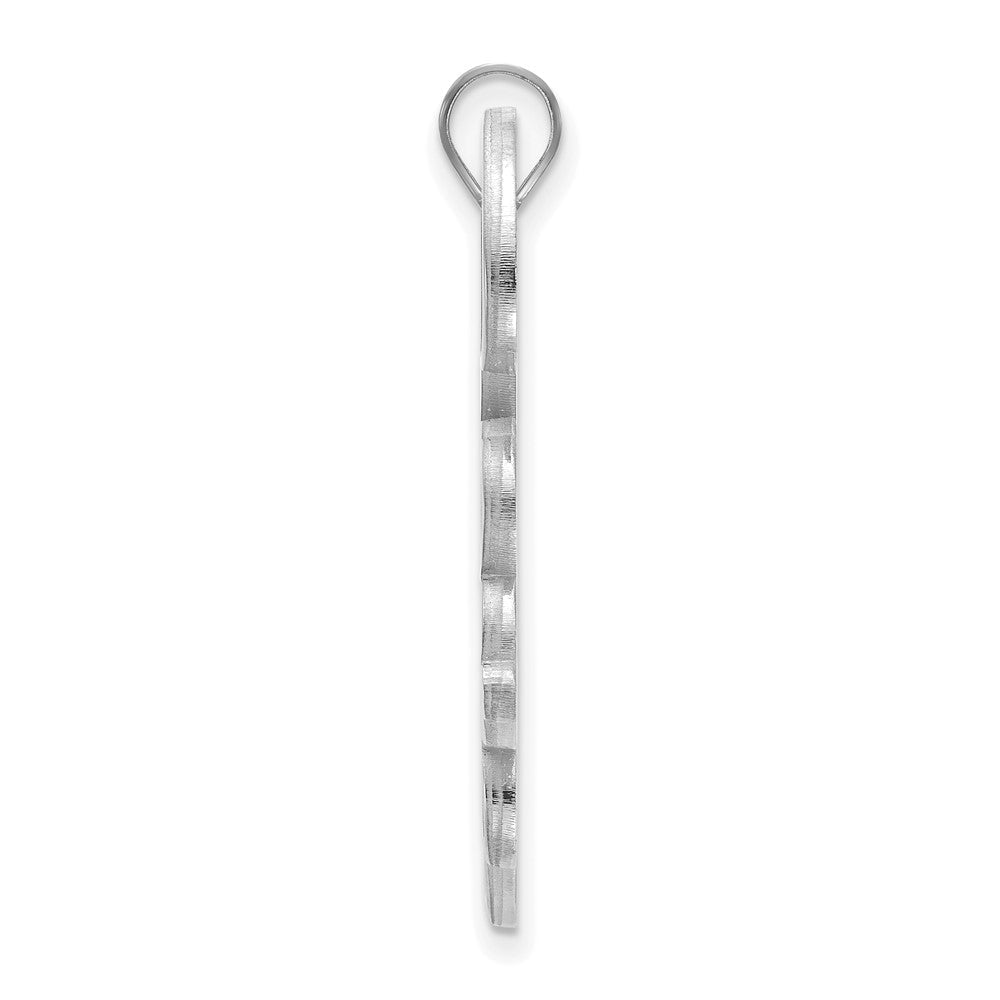 Sterlingsilber Rhodiniert Logoart Tulane University Extra Groß Anhänger