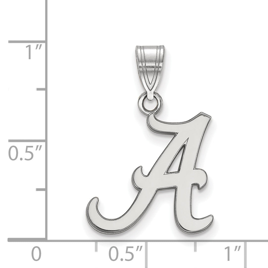 Sterlingsilber Rhodiniert Logoart University Of Alabama Buchstabe A Mittel Anhänger