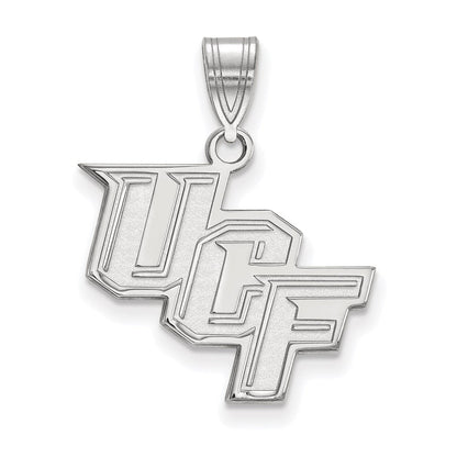 Sterlingsilber Rhodiniert Logoart University Of Central Florida U C F Mittel Anhänger