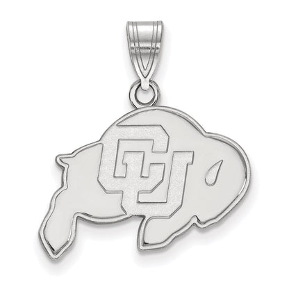 Sterlingsilber Rhodiniert Logoart University Of Colorado Buffalo Mittel Anhänger