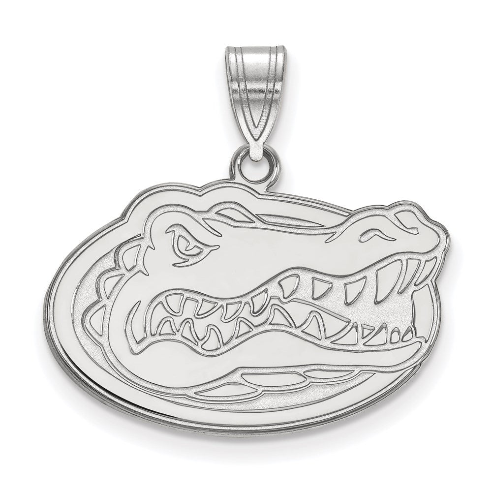 Sterlingsilber Rhodiniert Logoart University Of Florida Gator Mittel Anhänger