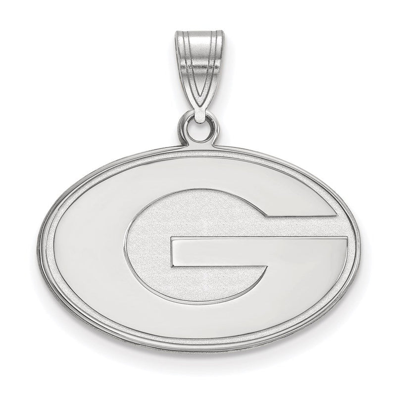 14K Weißgold Logoart University Of Georgia Buchstabe G Mittel Anhänger