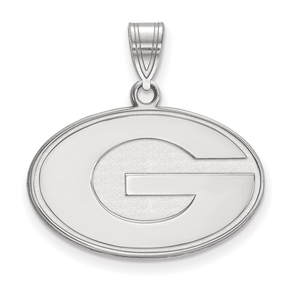 Sterlingsilber Rhodiniert Logoart University Of Georgia Buchstabe G Mittel Anhänger
