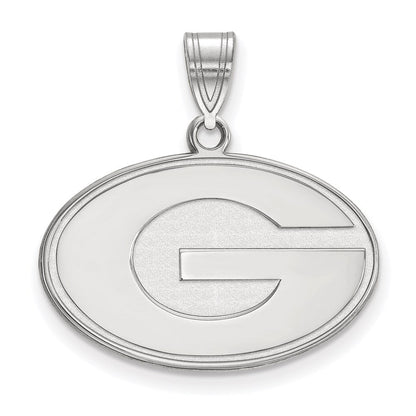 Sterlingsilber Rhodiniert Logoart University Of Georgia Buchstabe G Mittel Anhänger