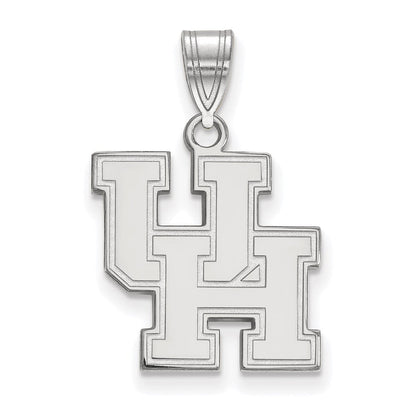Sterlingsilber Rhodiniert Logoart University Of Houston U H Mittel Anhänger