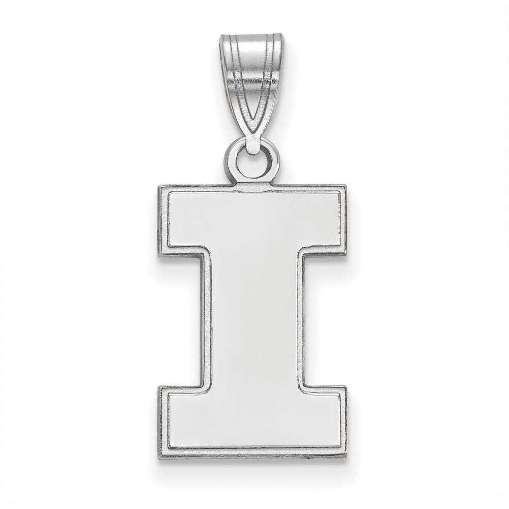 Sterlingsilber Rhodiniert Logoart University Of Illinois Buchstabe I Mittel Anhänger