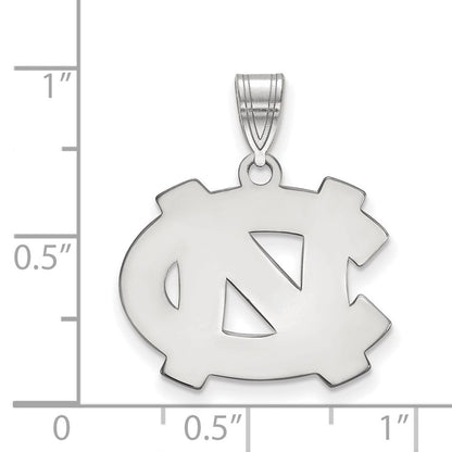 10K Weißgold Logoart University Of North Carolina N C Mittel Anhänger