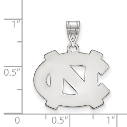 Sterlingsilber Rhodiniert Logoart University Of North Carolina N C Mittel Anhänger