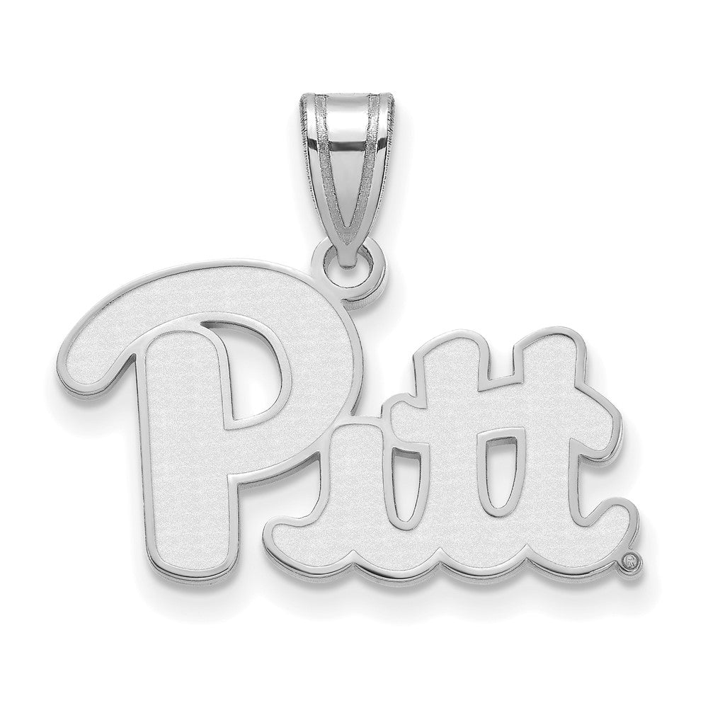 Sterlingsilber Rhodiniert Logoart University Of Pittsburgh Mittel Anhänger