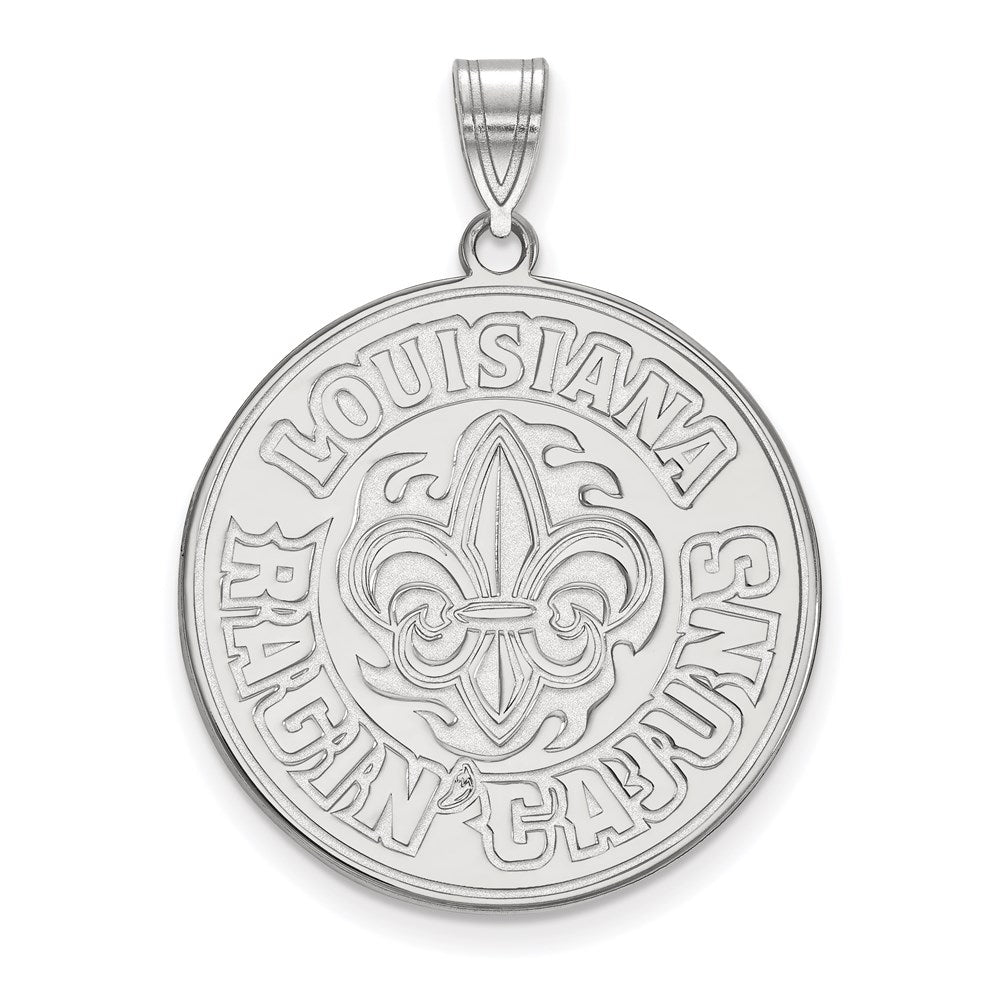 Sterlingsilber Rhodiniert Logoart University Of Louisiana At Lafayette Extra Groß Anhänger