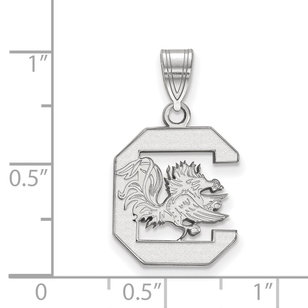 Sterlingsilber Rhodiniert Logoart University Of South Carolina Mittel Anhänger