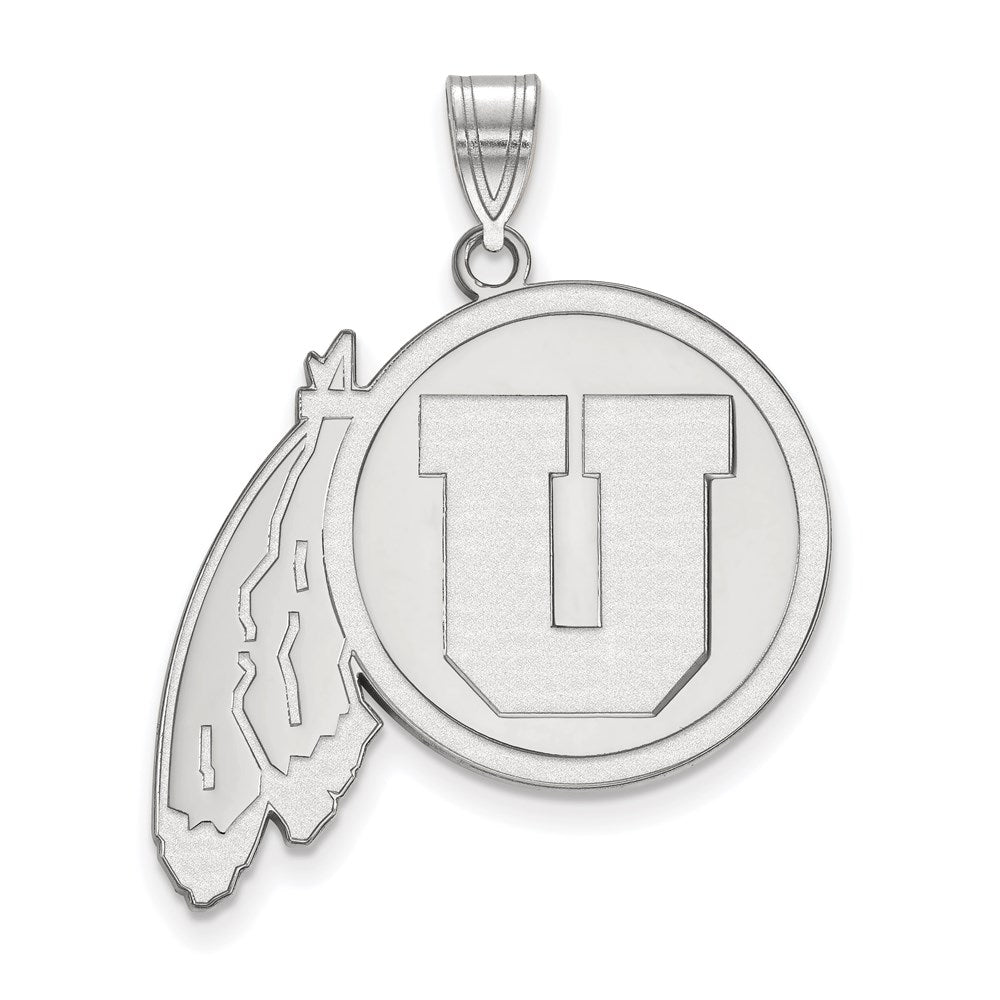 14K Weißgold Logoart University Of Utah Extra Groß Anhänger
