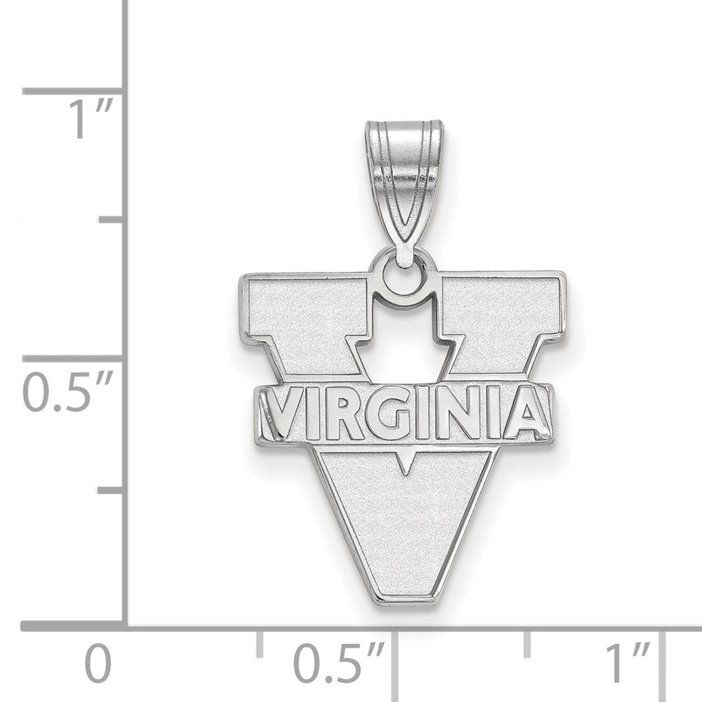 Sterlingsilber Rhodiniert Logoart University Of Virginia Mittel Anhänger