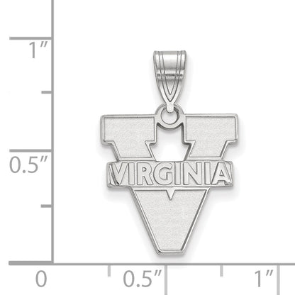 Sterlingsilber Rhodiniert Logoart University Of Virginia Mittel Anhänger