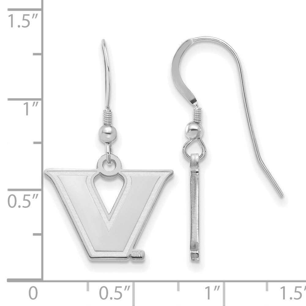 Sterlingsilber S. Rhodiniert Logoart Vanderbilt University Klein Ohrhänger