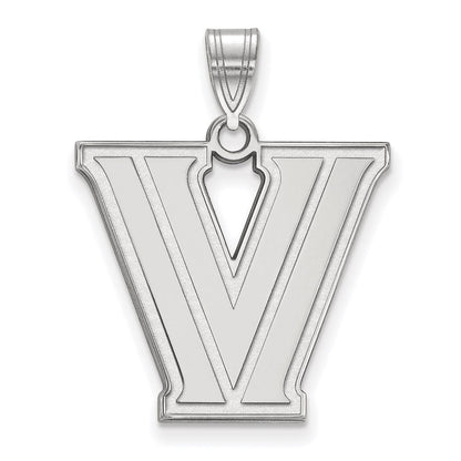 Sterlingsilber Rhodiniert Logoart Villanova University Buchstabe V Groß Anhänger