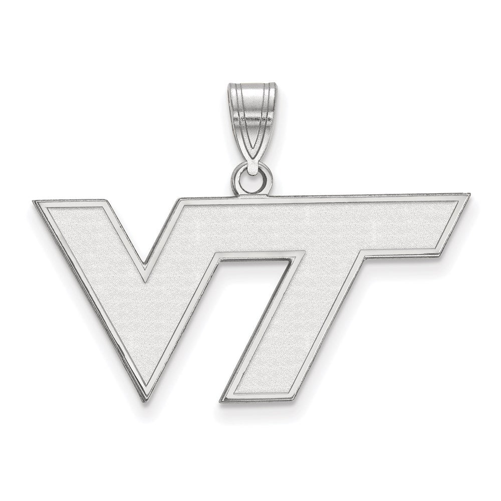 Sterlingsilber Rhodiniert Logoart Virginia Tech V T Mittel Anhänger