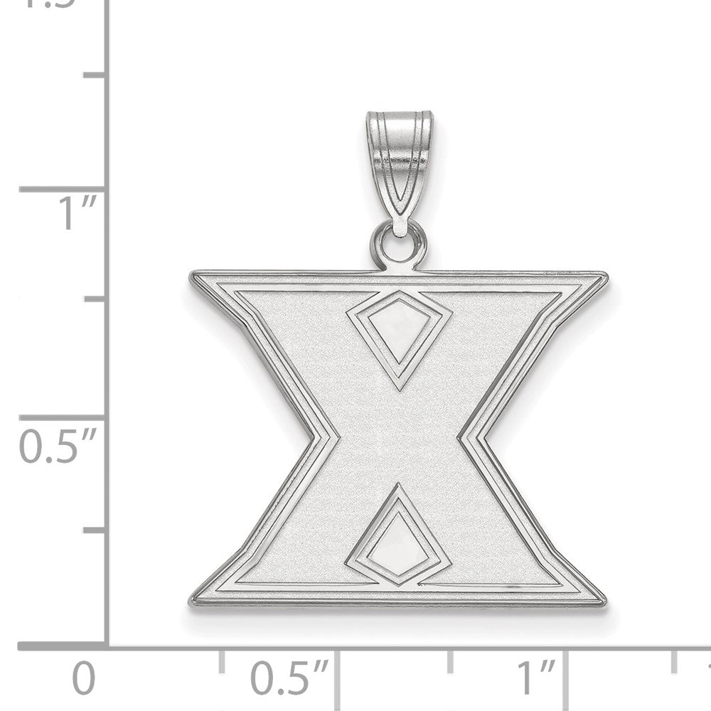 Sterlingsilber Rhodiniert Logoart Xavier University Buchstabe X Groß Anhänger