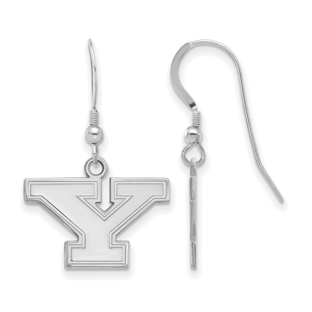 Sterlingsilber Rhodiniert Logoart Youngstown State University Buchstabe Y Klein Hängend Draht Ohrringe
