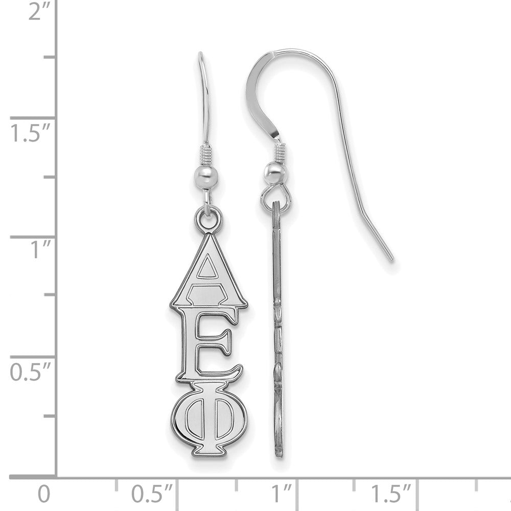 Sterlingsilber Rhodiniert Logoart Alpha Epsilon Phi Sorority Greek Buchstaben Mittel Ohrhänger