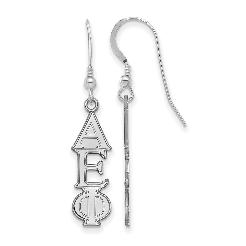 Sterlingsilber Rhodiniert Logoart Alpha Epsilon Phi Sorority Greek Buchstaben Mittel Ohrhänger