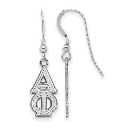 Sterlingsilber Rhodiniert Logoart Alpha Phi Sorority Greek Buchstaben Mittel Ohrhänger
