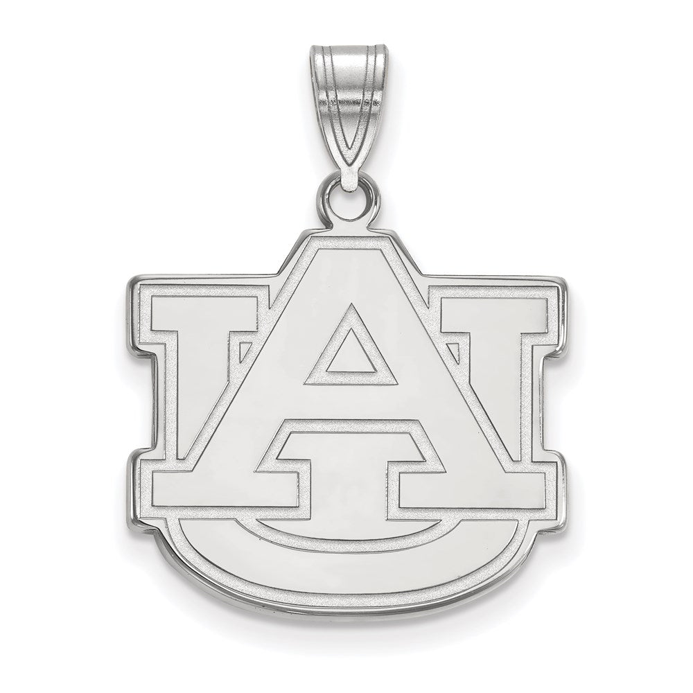 Sterlingsilber Rhodiniert Logoart Auburn University A U Groß Anhänger