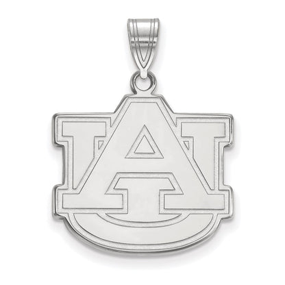 Sterlingsilber Rhodiniert Logoart Auburn University A U Groß Anhänger