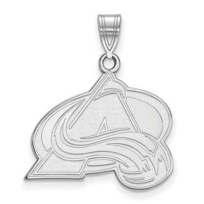 Sterlingsilber Rhodiniert Nhl Logoart Colorado Avalanche Buchstabe A Groß Anhänger