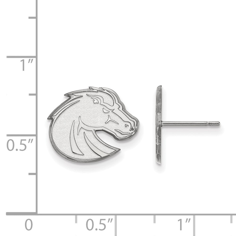 Sterlingsilber Rhodiniert Logoart Boise State University Bronco Klein Ohrstecker